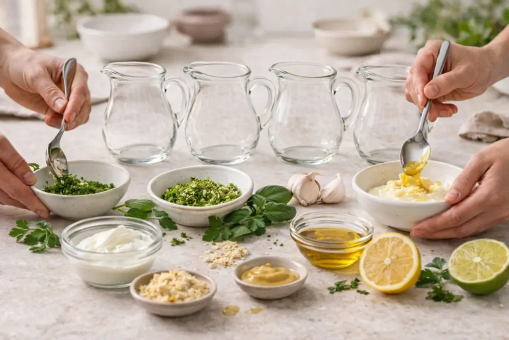 Aderezos caseros fáciles: 4 recetas rápidas y saludables