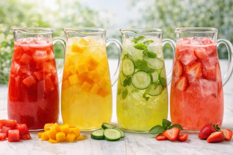 Aguas Frescas Saludables: 4 Recetas Refrescantes y Fáciles