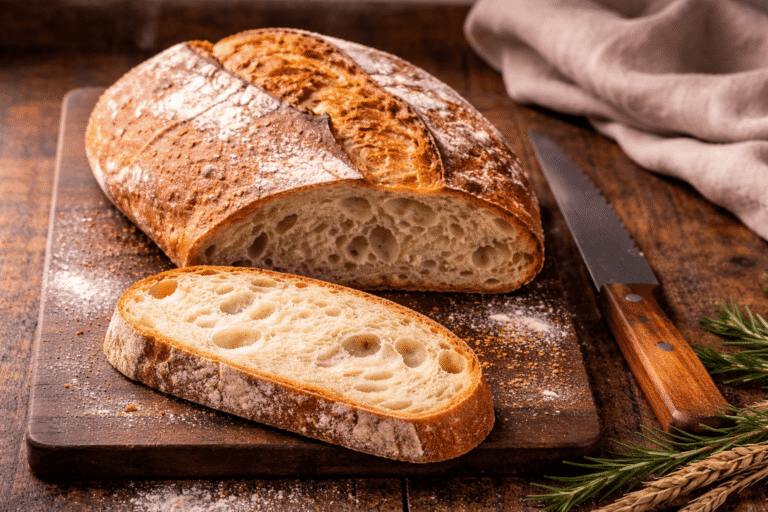 Pan Casero Fácil Sin Amasar: Crujiente por Fuera, Esponjoso por Dentro