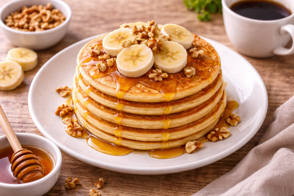Panqueques de Plátano y Avena: Desayuno Saludable Fácil