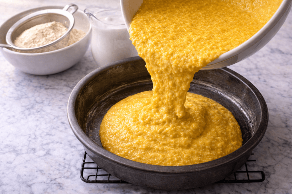 Pastel Casero de Harina de Maíz