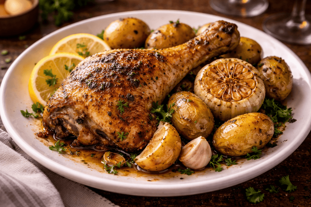 Pollo al Horno con Papas: Súper Jugoso y Fácil