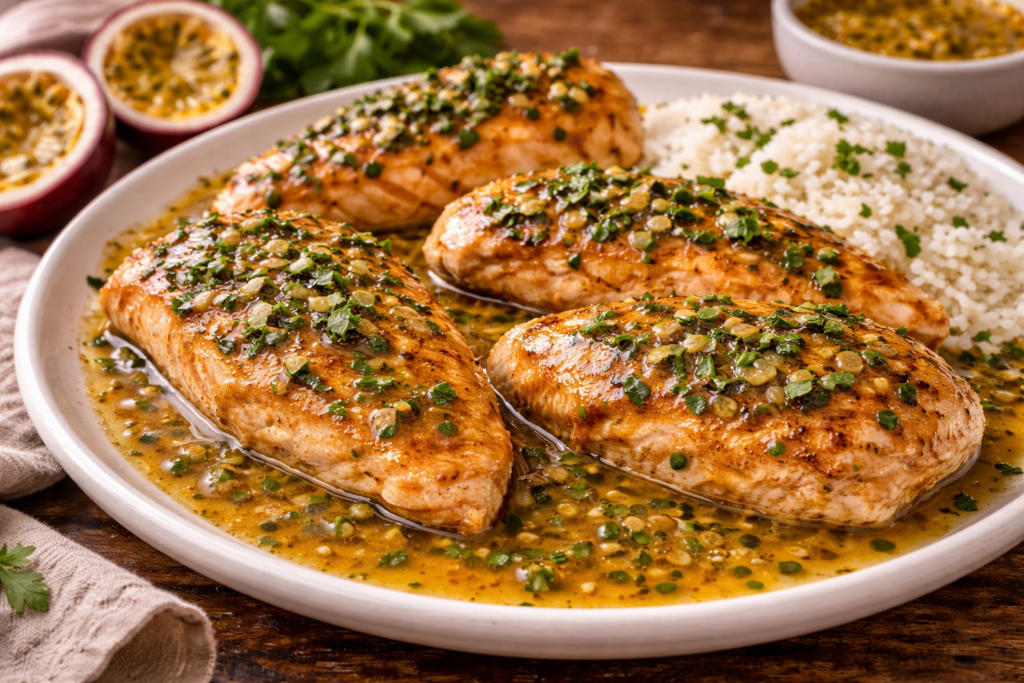 Pollo con Salsa de Maracuyá: Receta Fácil e Irresistible
