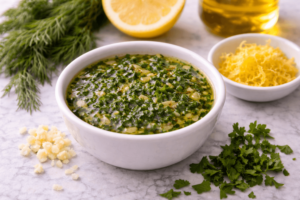 Salmón a la Parrilla con Salsa de Limón y Hierbas