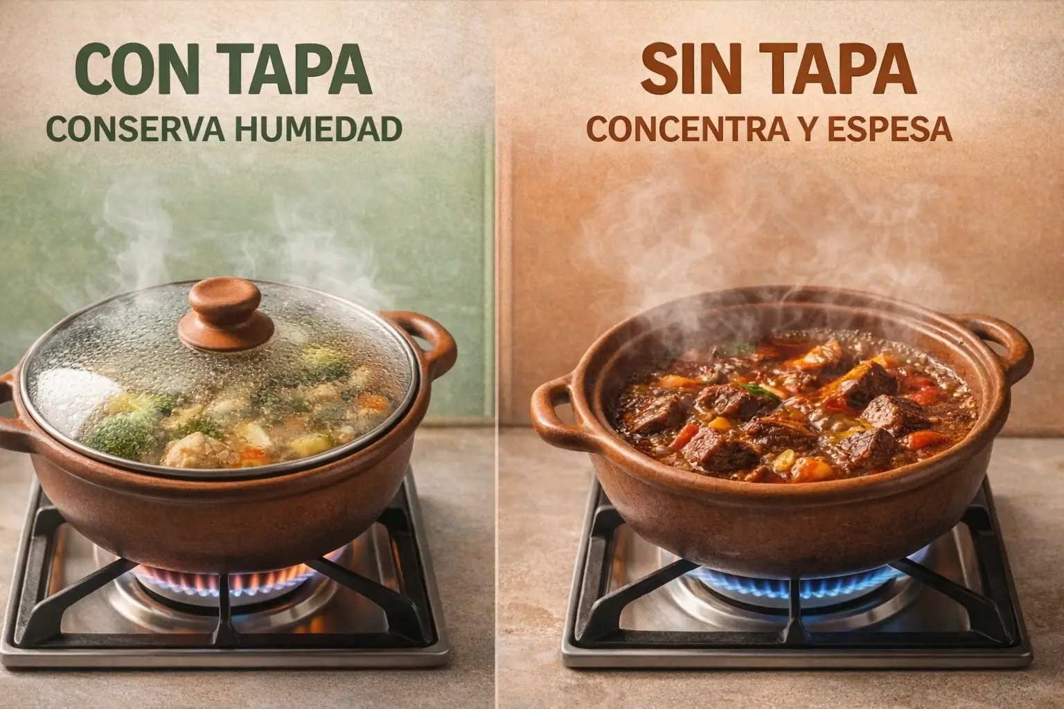 Cocinar con Tapa y sin Tapa: ¿Cuál es la Diferencia?
