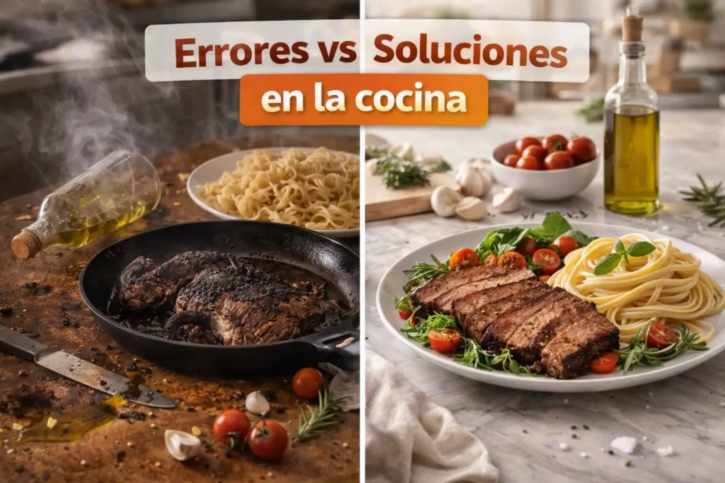 Errores Comunes al Cocinar (y Cómo Evitarlos para Mejorar tus Recetas)