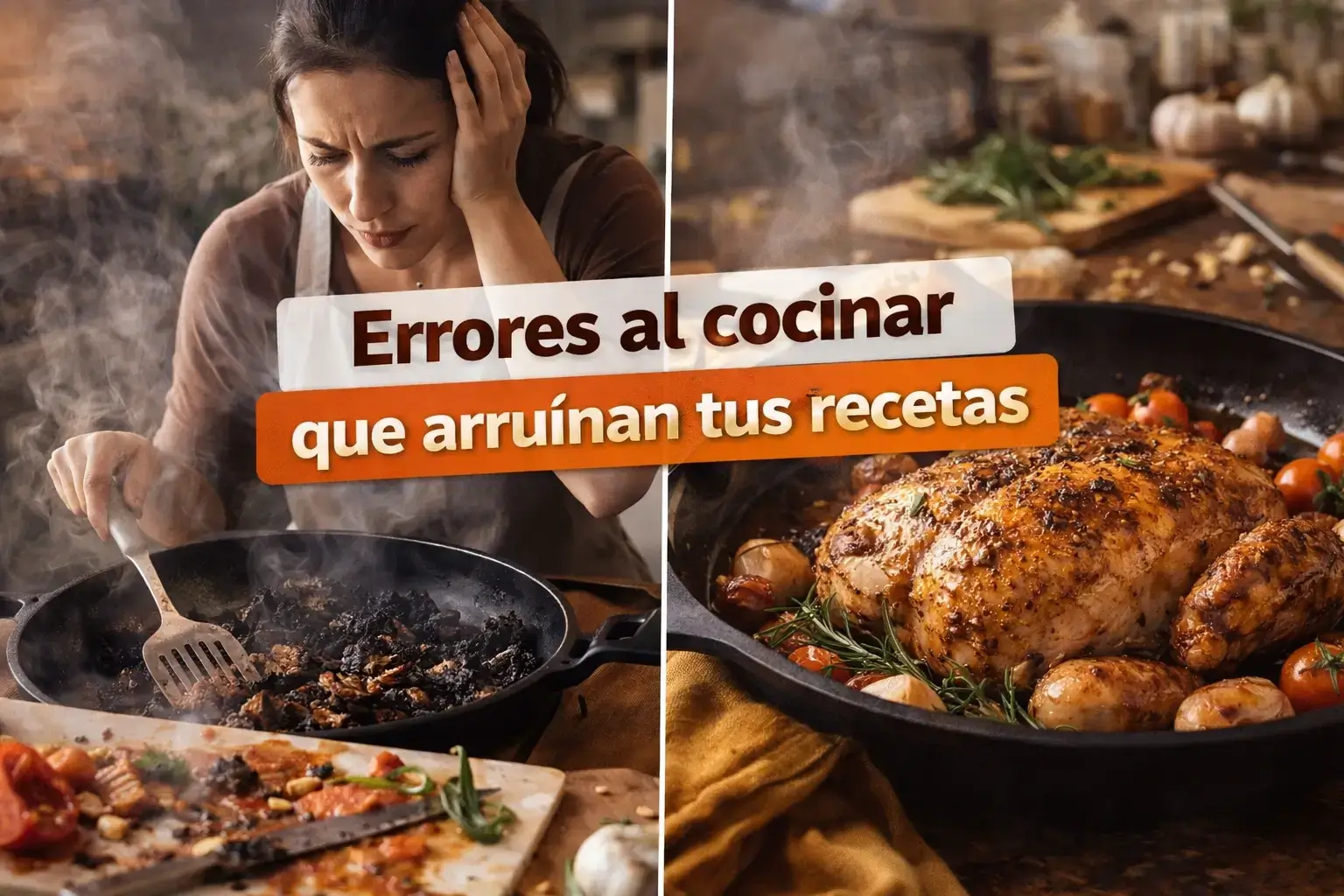 Errores Comunes al Cocinar (y Cómo Evitarlos para Mejorar tus Recetas)