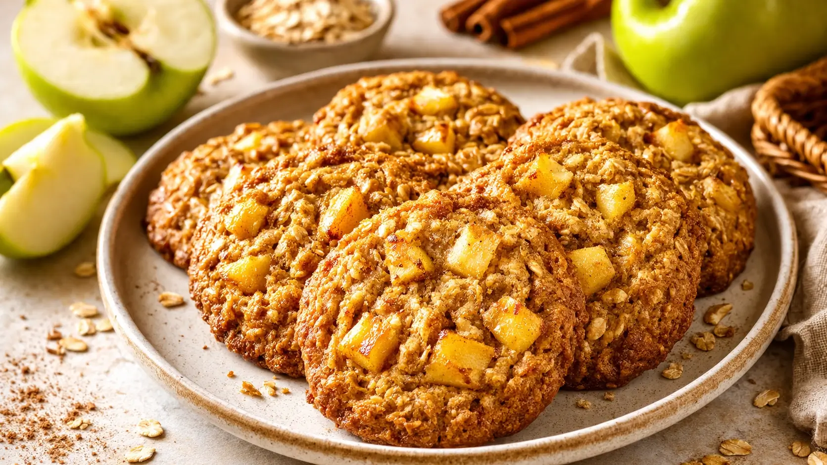 Galletas de Avena con Manzana: Saludables, Fáciles y Deliciosas