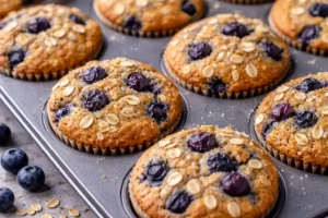 Panquecitos de Avena con Arándanos: Suaves y Saludables