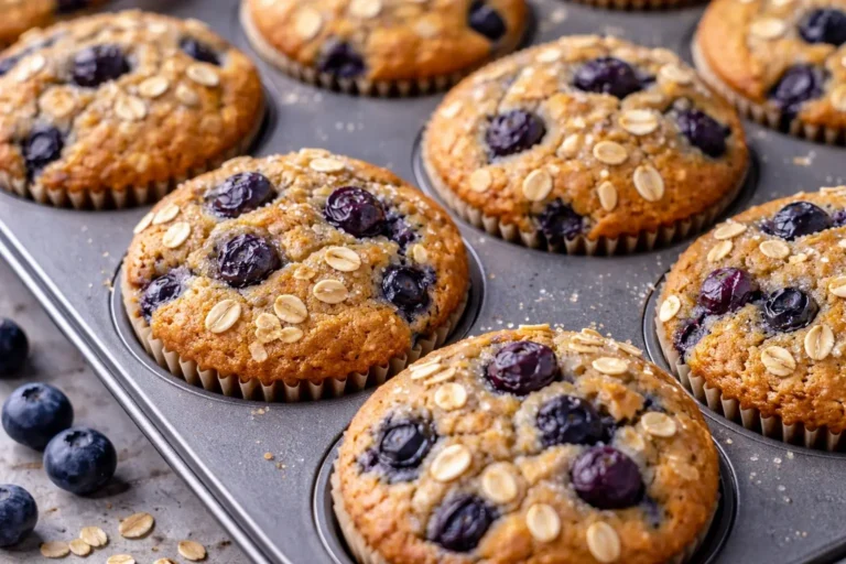 Panquecitos de Avena con Arándanos: Suaves y Saludables