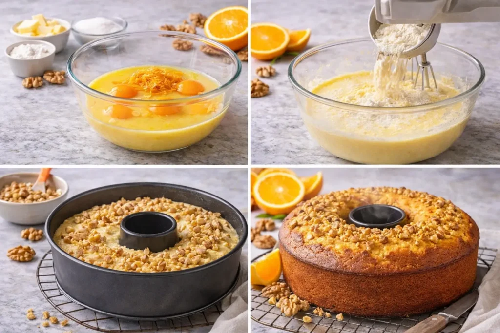Pastel de Naranja con Nueces: Esponjoso y Perfecto Siempre