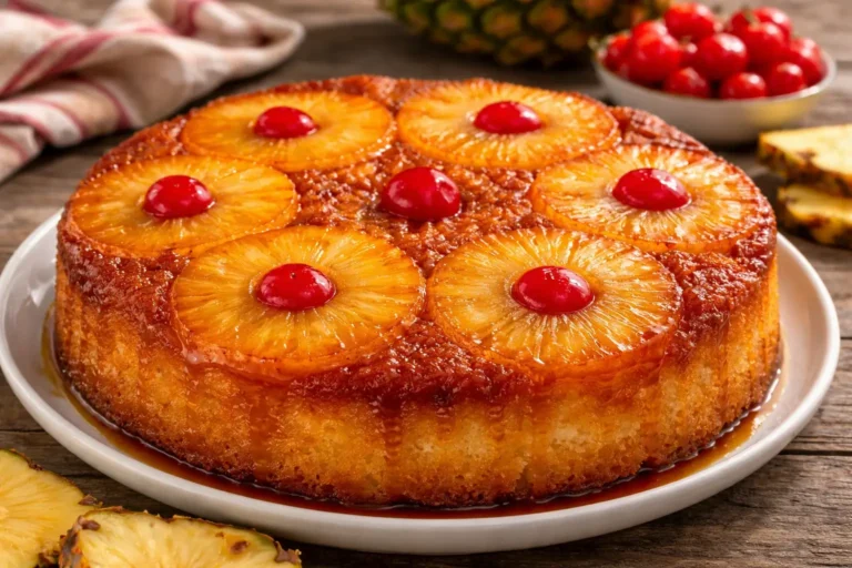 Torta de Piña Volteada: Suave, Jugosa y Caramelizada