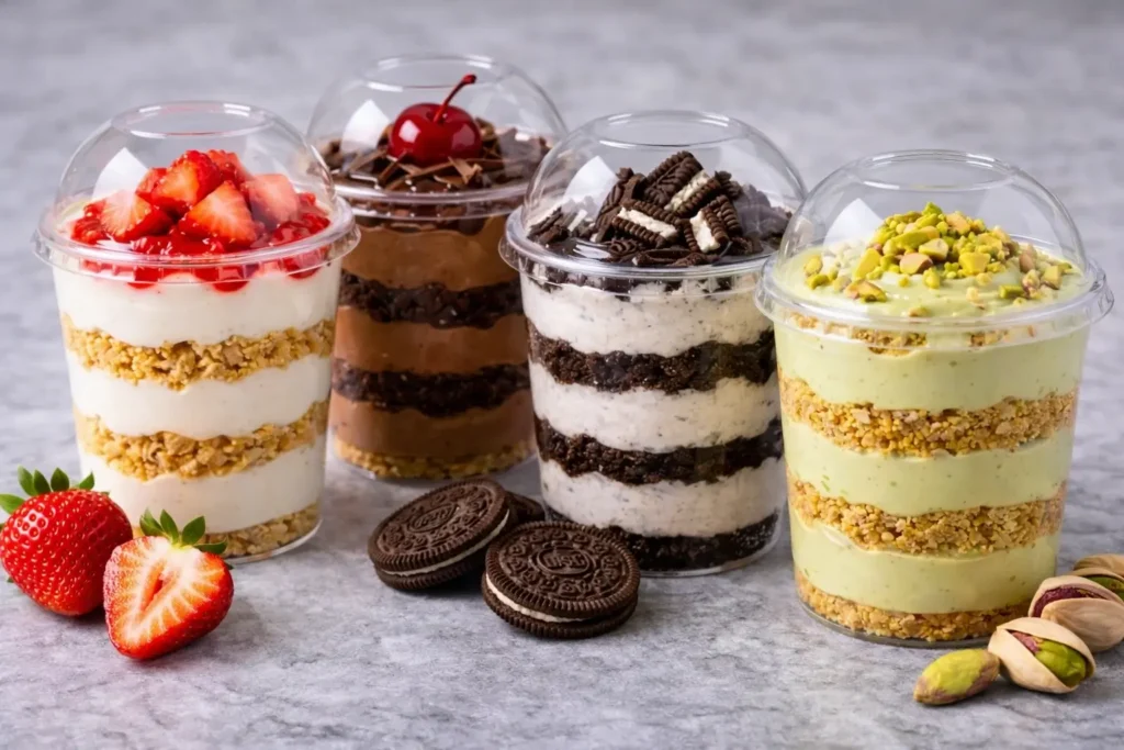 Vasitos de Postres: 4 Sabores Fáciles y Deliciosos