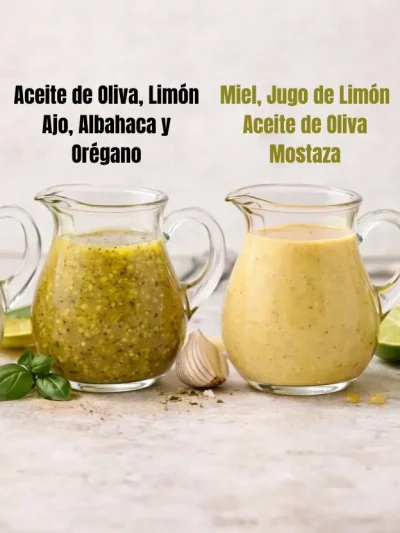 Aderezos caseros fáciles: 4 recetas rápidas y saludables