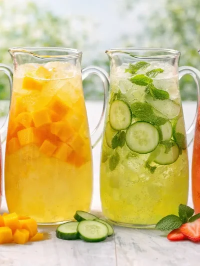 Aguas Frescas Saludables: 4 Recetas Refrescantes y Fáciles