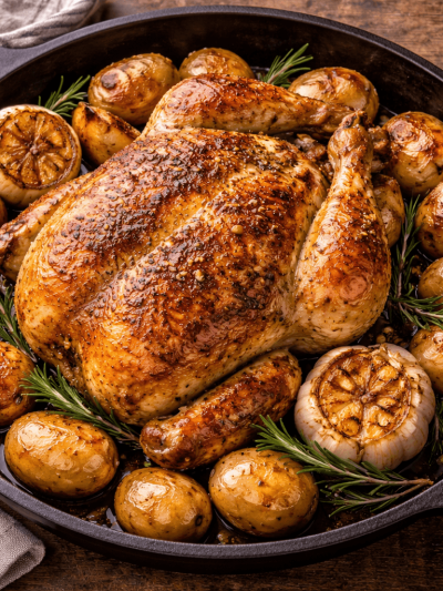 Pollo al Horno con Papas: Súper Jugoso y Fácil