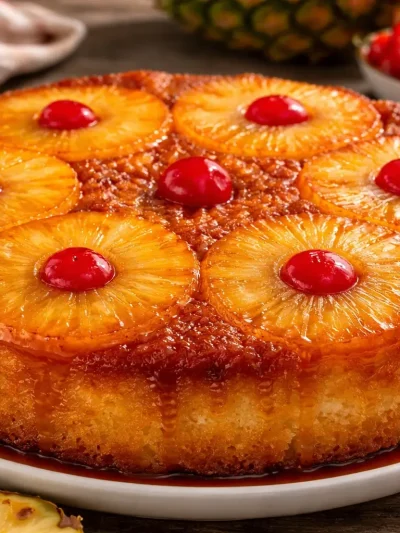 Torta de Piña Volteada: Suave, Jugosa y Caramelizada